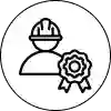 An icon to show that the G&M Building Contractors are certified and qualified tradespeople in Oxford and Swindon areas.
