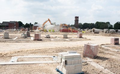 A slab of bricks waiting to be made into a new housing estate by the G&M Building Contractors team near Oxford and The Cotswolds.